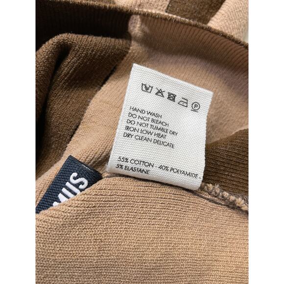 Jacquemus 'Le Maille Gelato' Brown Ponte Cut Out Top Size 36 - Picture 5 of 5